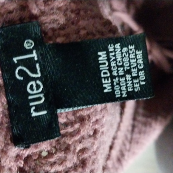 Rue 21 tie up fall sweater in perfect condition - Picture 5 of 5